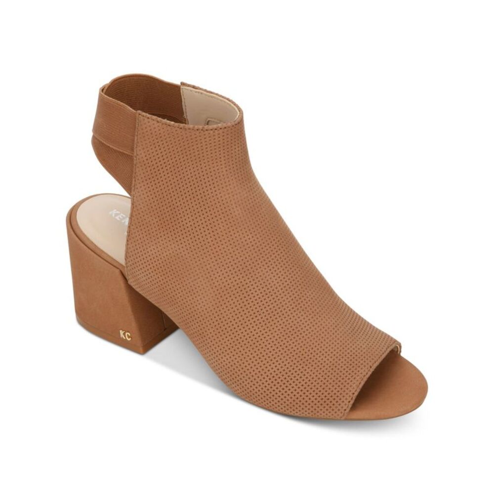 KENNETH COLE NEW YORK Womens Brown Straps Laser Cut Hannon Shootie 10 M